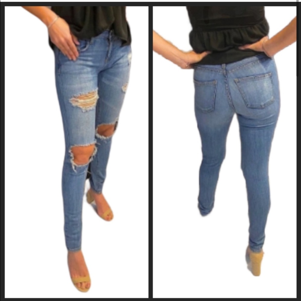 Carmar distressed skinny jeans